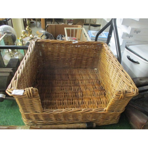 193 - WICKER DOG BASKET