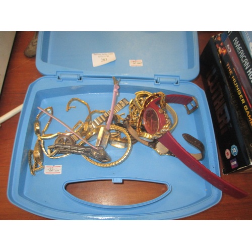 283 - TRAY OF LADIES WATCHES INCLUDING CITRON, SEKONDA AND MORE