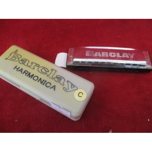 14 - BARCLAY HARMONICA IN CASE