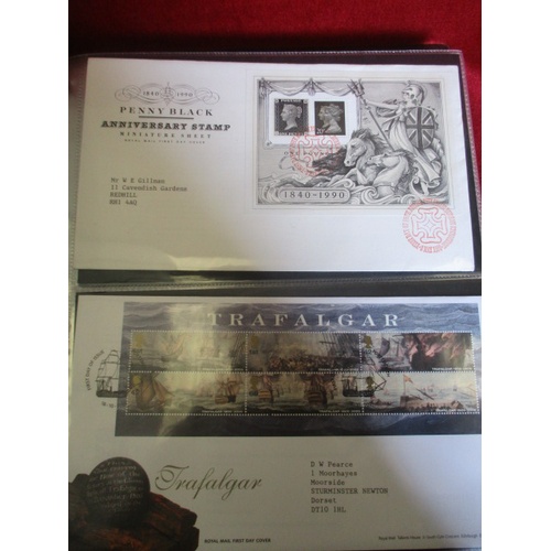 50 - A GOOD QUALITY COLLECTION OF APPROX 75 COINS AND MINI SHEETS OF FIRST DAY COVERS