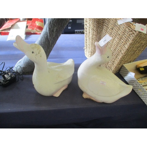 296 - PAIR OF CERAMIC DUCKS