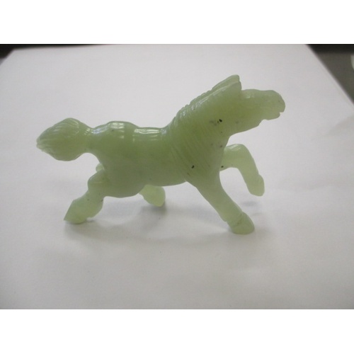 31 - JADE HORSE HAND CARVED IN THE CHINESE STYLE