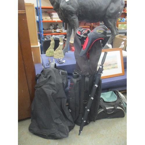 293A - SET OF GOLF CLUBS, BAGS, TROLLEY, SHOES ETC