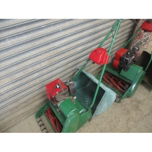 442 - PETROL 12 INCH SUFFOLK PUNCH MOWER WITH COLLECTION BOX