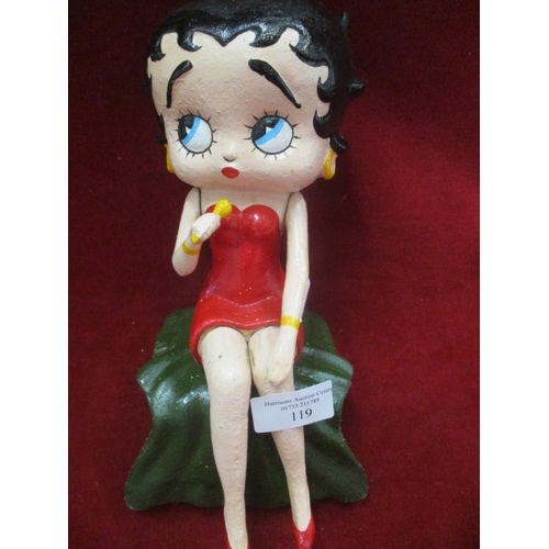 119 - CAST IRON REPRODUCTION BETTY BOOP FIGURE