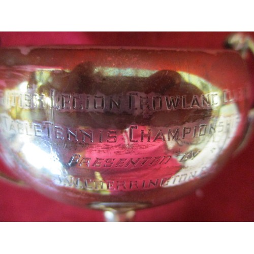 25 - A HALLMARKED 1950 SILVER AWARD TROPHY, NET WEIGHT 98G