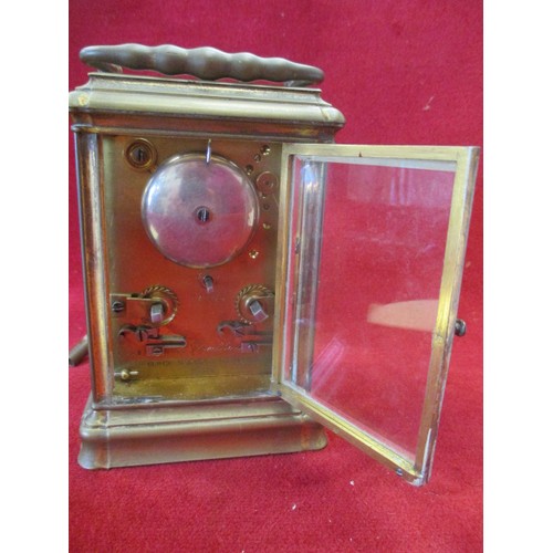 36 - CHARLES FRODSHAM REPEATER CARRIAGE CLOCK, CIRCA 1850, SIGNED CHARLES FRODSHAM - CLOCK MAKER TO THE Q... 