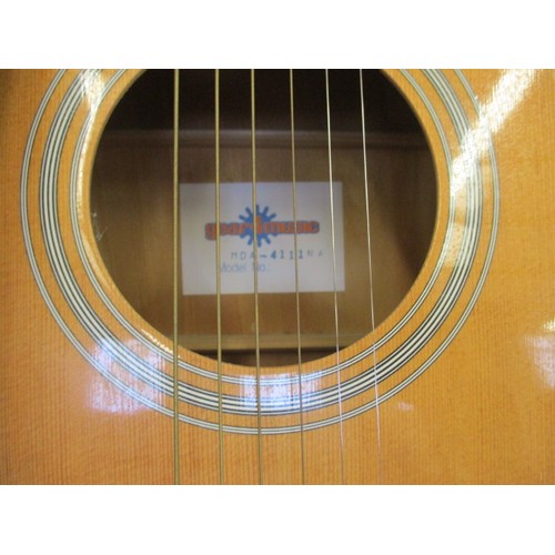 158 - ACOUSTIC GUITAR WITH STRAP, GEAR 4 MUSIC