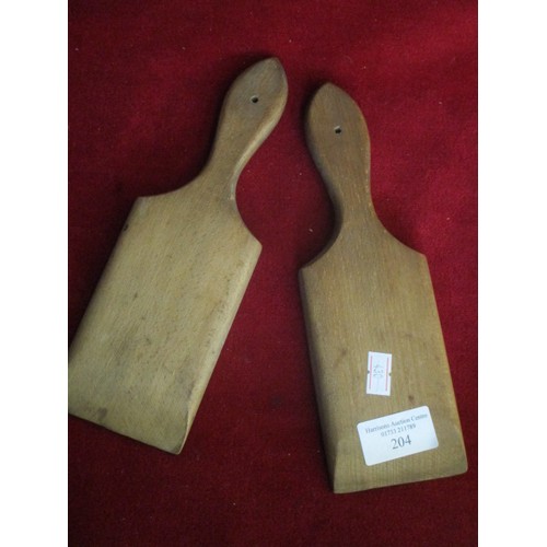 204 - PAIR OF VINTAGE BUTTER PATS