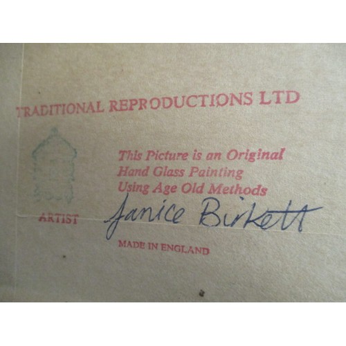 229 - TROLLING FOR PIKE AND FLY FISHING PAINTINGS ON GLASS USING AGE OLD METHOD  BY J POLLARD