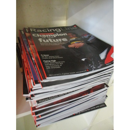 174B - LARGE QUANTITY OF MOTOR RACING BOOKS AND MAGAZINES -  RACING LINE,  MOTORSPORT, MORRIS LIGHT PICK UP... 