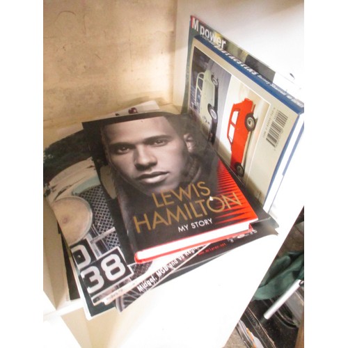 174B - LARGE QUANTITY OF MOTOR RACING BOOKS AND MAGAZINES -  RACING LINE,  MOTORSPORT, MORRIS LIGHT PICK UP... 