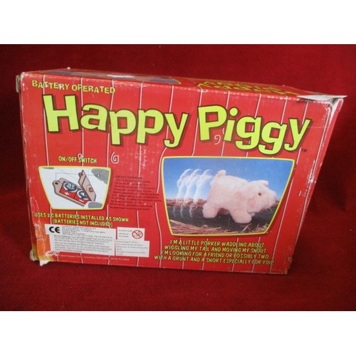 10 - BATTERY OPERATED ' HAPPY PIGGY, BOXED