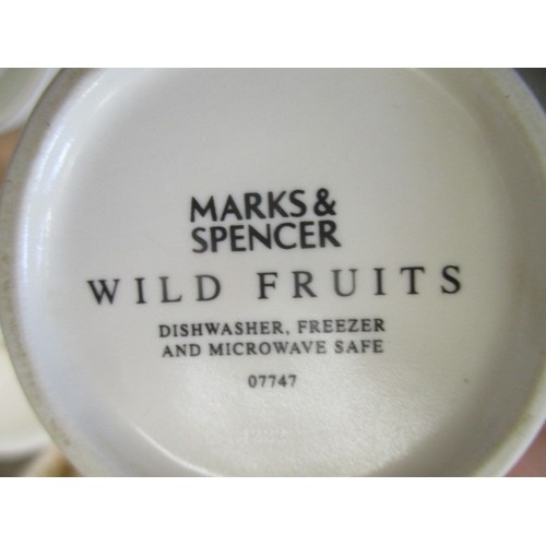 163 - MARKS & SPENCER WILD FRUITS PART DINNER SERVICE