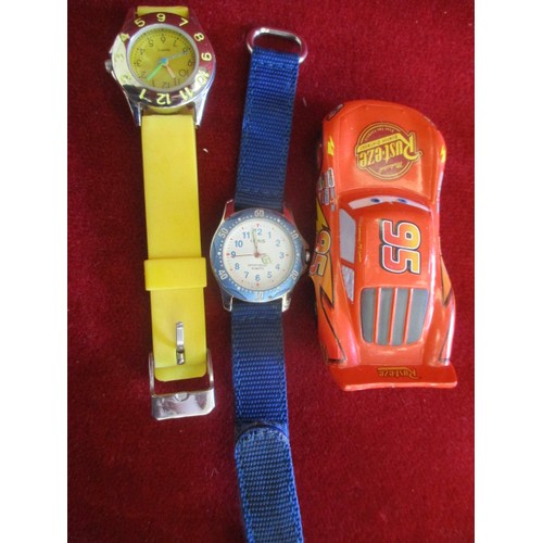 71A - BOX OF MIXED WATCHES CASIO, LIMIT, ROTARY PLUS MORE AND A SMALL AMOUT OF COSTUME JEWELLERY