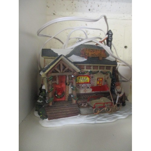 145A - QUANTITY OF BOXED CHRISTMAS DECORATIONS THE VILLAGE COLLECTIBLES AND OTHER