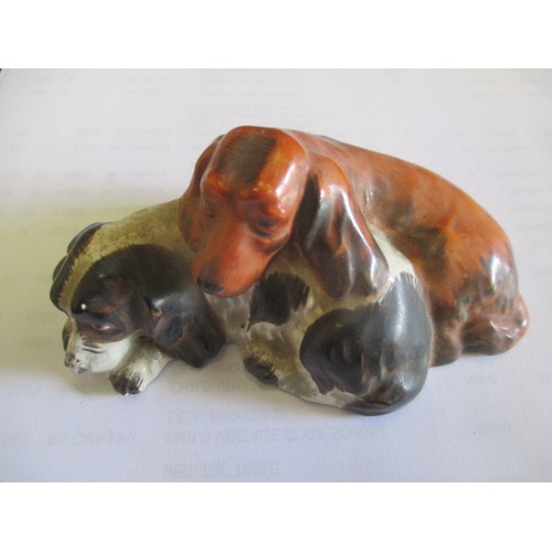 35 - GOEBEL,  GERMANY 1950-55,  PAIR OF SPANIEL DOGS