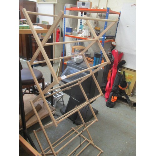 310 - WOODEN FOLDING CLOTHES AIRER