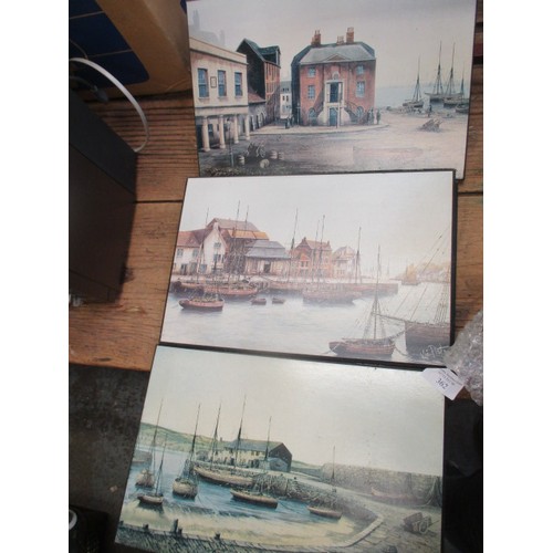 362 - 4 PRINTS SET ON BOARD SIGNED KEVIN PLATT