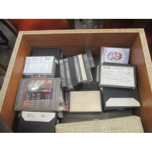 371 - A DRAWER OF AUDIO TAPES