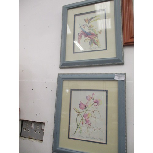 429 - 2 ORIGINAL FRAMED AND GLAZED WATERCOLOURS BY LUCILLE CARTER