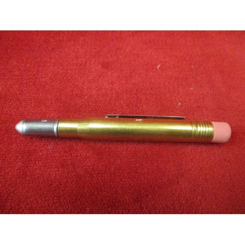 9 - A BULLET PENCIL & RUBBER, MARK TRAVELLER'S COMPANY, JAPAN