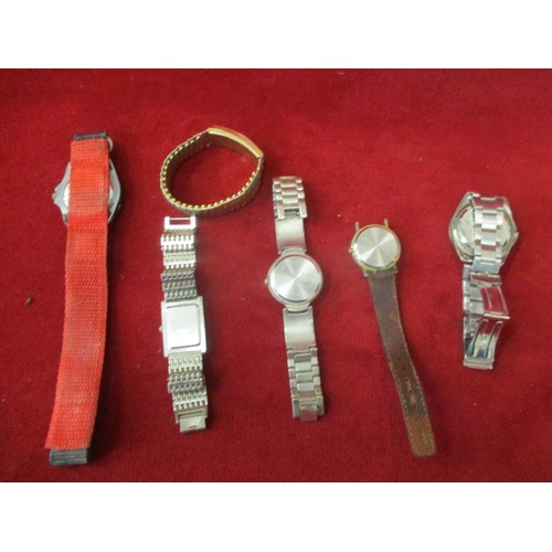 40A - 5 GENTS WATCHES - PHILIP PERSIO, CHAK SPORTS,  GIANI GIORGIO ETC AND A BRACELET