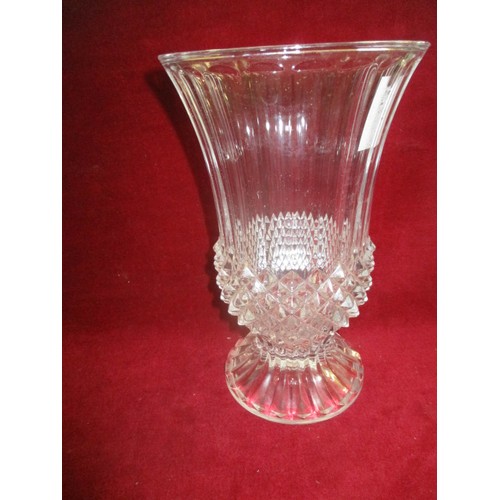 91 - CUT GLASS VASE