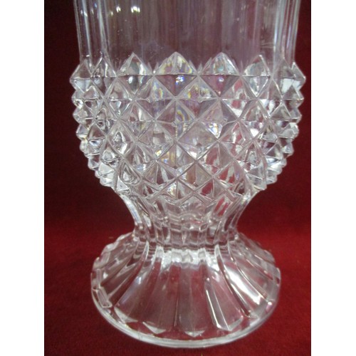 91 - CUT GLASS VASE