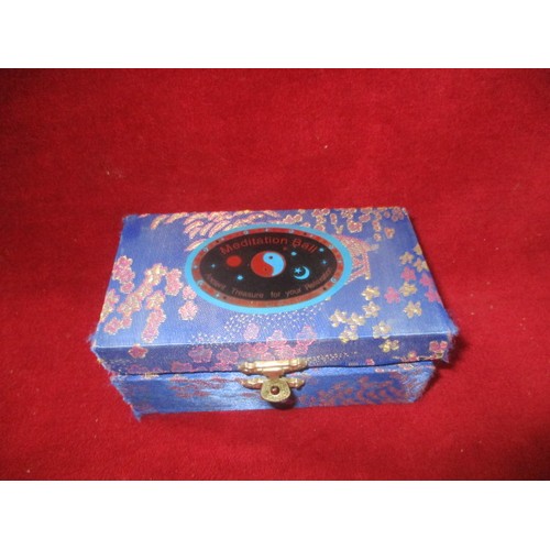 99 - MEDITATION BALLS, BOXED '  ANCIENT TREASURE FOR YOUR RELAXATION'