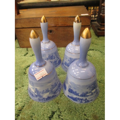 278 - 4 X FINE PORCELAIN BELLS
