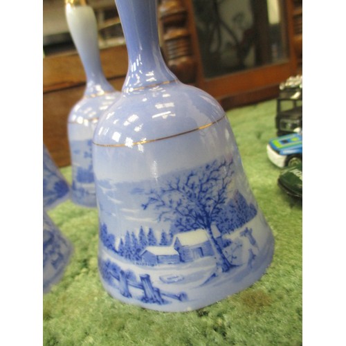 278 - 4 X FINE PORCELAIN BELLS