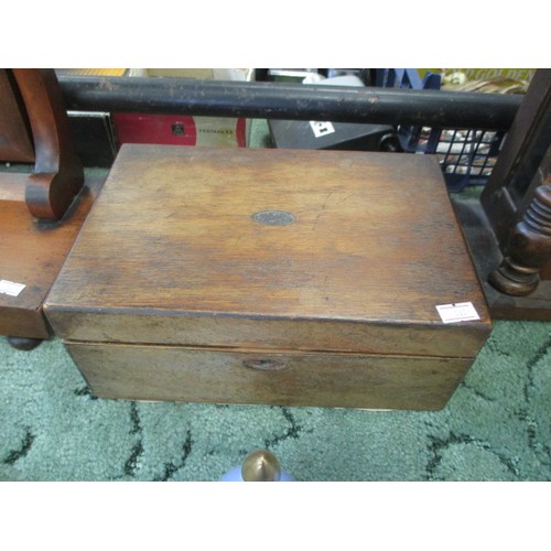 282 - EDWARDIAN MAHOGANY WRITING  BOX