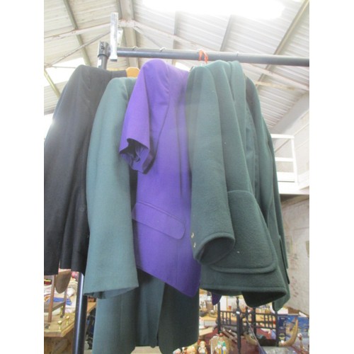263 - 4 QUALITY COATS / JACKETS, SIZE 12 INCLUDING WINDSMOOR, PLANET, MARKS AND SPENCER