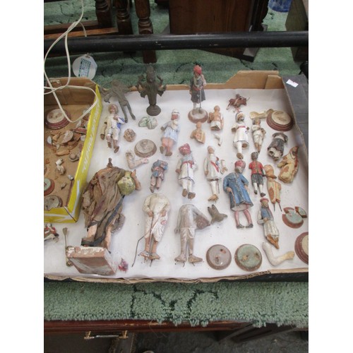264 - LARGE COLLECTION OF INDIAN TERRACOTTA FIGURES IN NATIONAL COSTUME, IN NEED OF RESTORATION