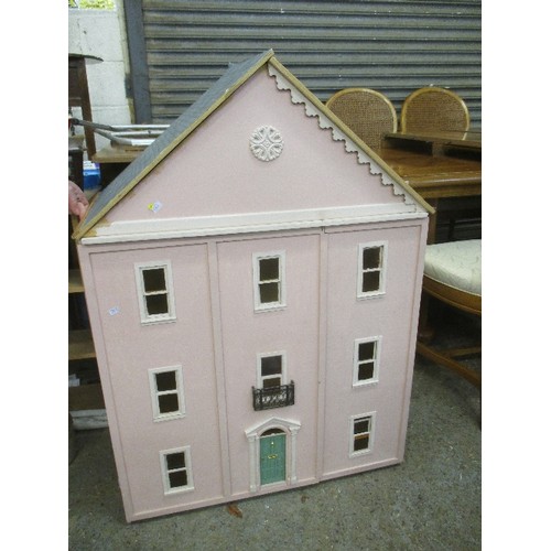 100A - PINK 3 STOREY DOLLS HOUSE