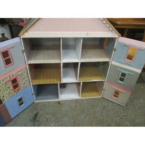 100A - PINK 3 STOREY DOLLS HOUSE