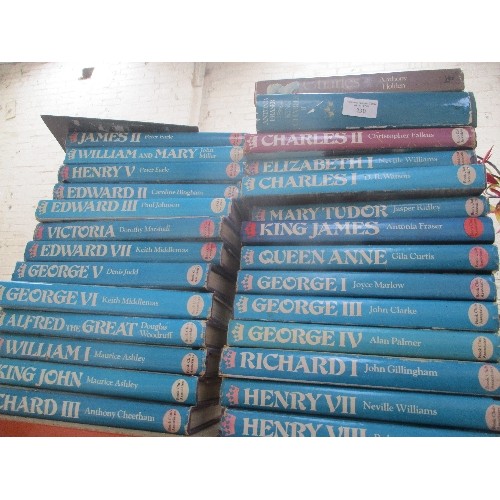 230 - SET OF 25 BOOK CLUB ASSOCIATES KINGS AND QUEENS OF GREAT BRITAIN, EDITED BY ANTONIA FRASER TOGETHER ... 
