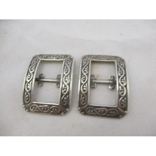 Silver shoe outlet buckles