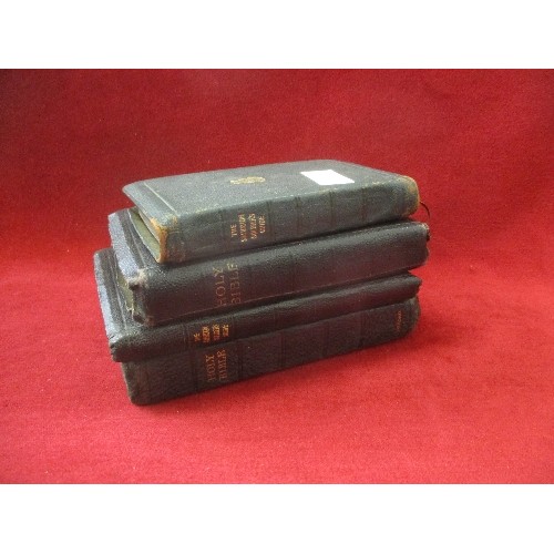 83 - 4 SALVATION ARMY BIBLES & 