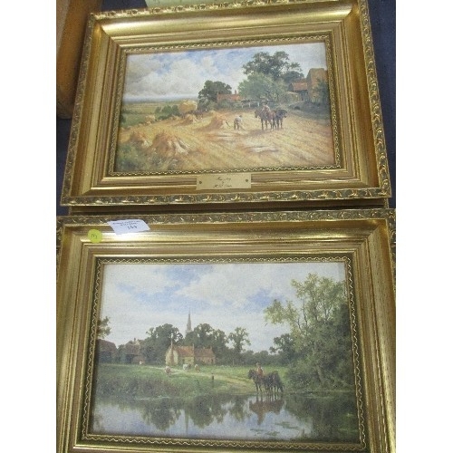 144 - PAIR OF GILT FRAMED PICTURES