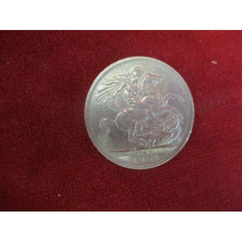 76 - 1951 CROWN (FIVE SHILLINGS) COIN IN EF CONDITION