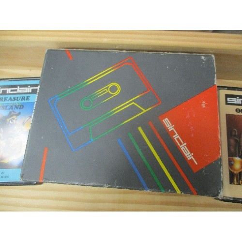 BOX OF SINCLAIR ZX81 GAMES: CRAZY GOLF, DISCO DAN, TREASURE ISLAND