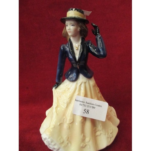 58 - ROYAL WORCESTER LES PETITES ANNABEL 18CM