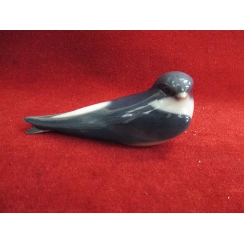 2 - ROYAL COPENHAGEN SWALLOW FIGURE - 10CM LONG