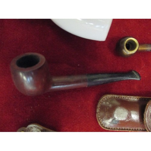 20 - SELECTION OF PIPES AND SMOKING ACCESSORIES INC BLACK FOREST, MINIATURE PIPE, 2 X TAMPERS WITH SPOONS