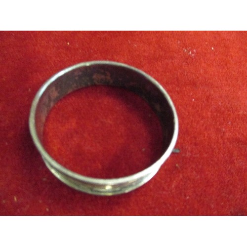 54 - SILVER NAPKIN RING - BIRMINGHAM 1927 - SAMUEL M LEVI