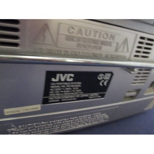 153 - JVC PORTABLE CD/RADIO/CASSETTE PLAYER WITH REMOTE CONTROL