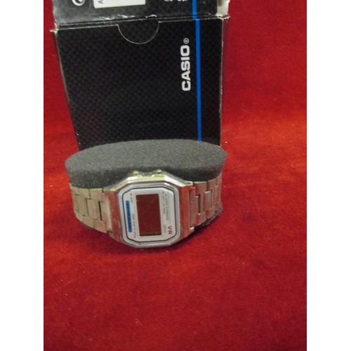 38 - A GENTS CASIO ALARM CHRONO VR LITHIUM DIGITAL WATCH WITH ORIGINAL BOX