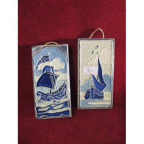 31 - 2 WESTRAVEN URECHT HOLLAND BOAT TILES